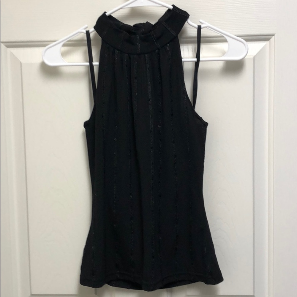 Black halter top